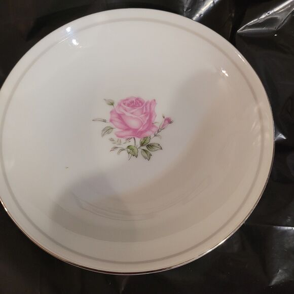 Imperial Rose Fine Bone China Japan #6702  Set Of 4 Fruit/berry Bowl 5.75" - Picture 3 of 8